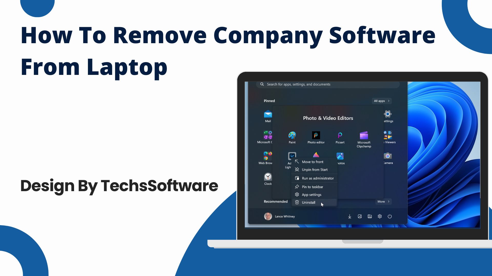 How To Remove Company Software From Laptop