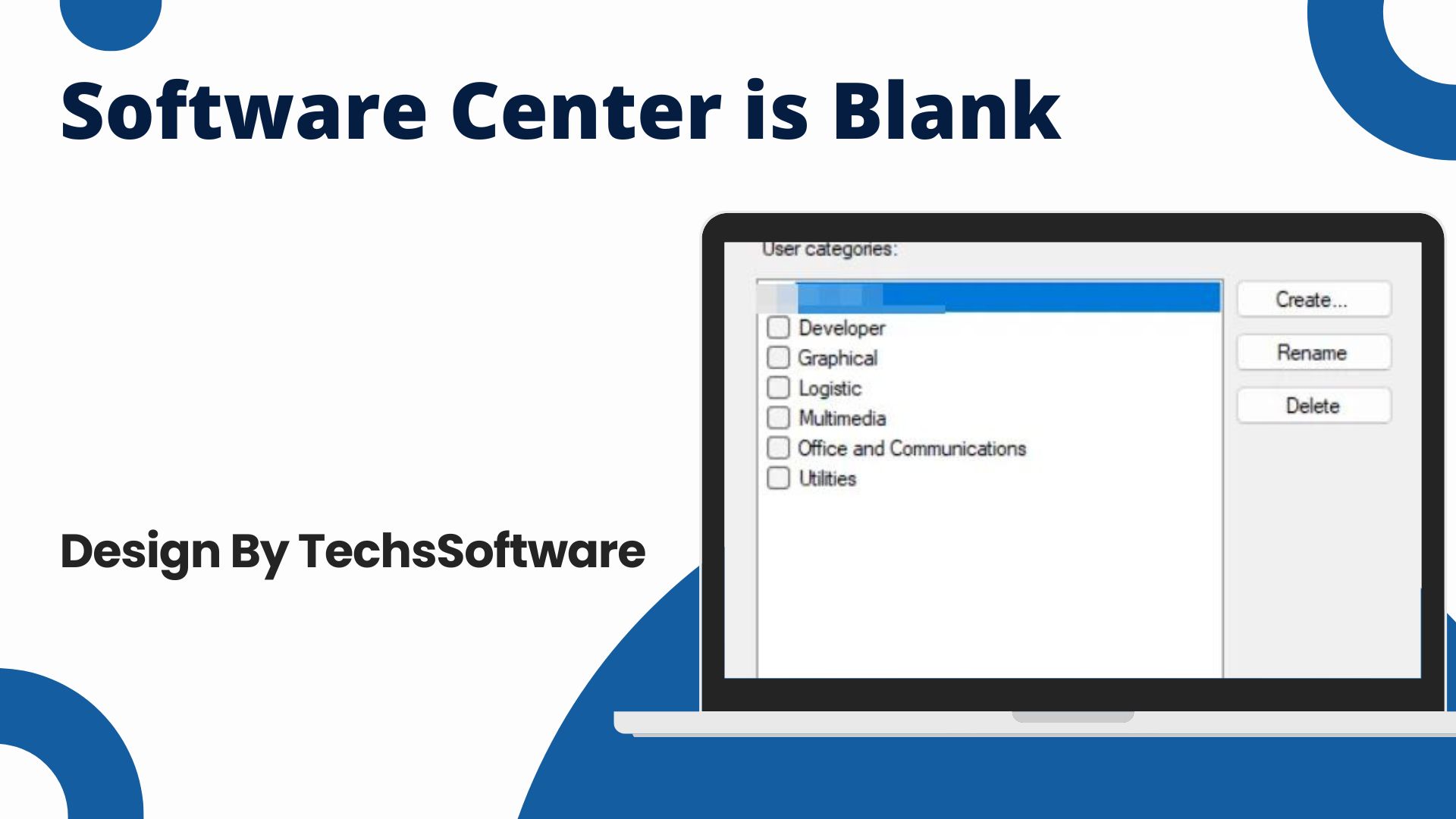 Software Center is Blank