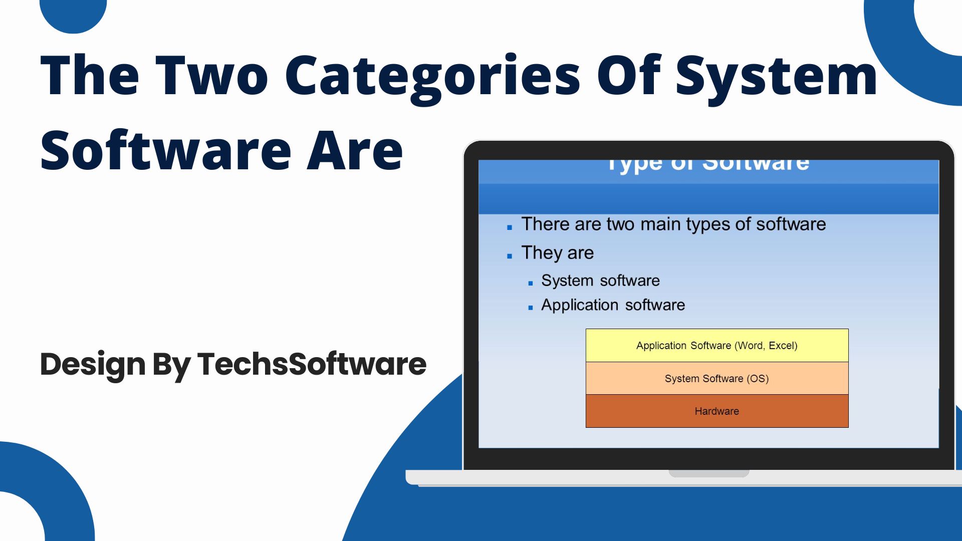 The Two Categories Of System Software Are