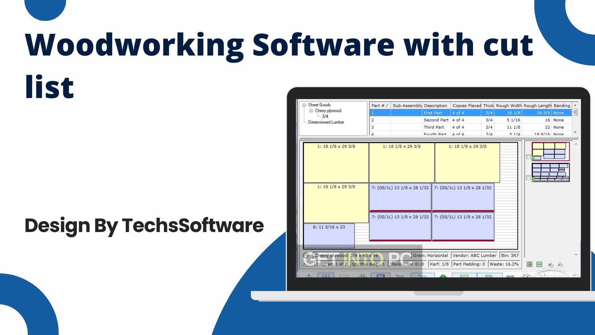 Woodworking Software with cut list