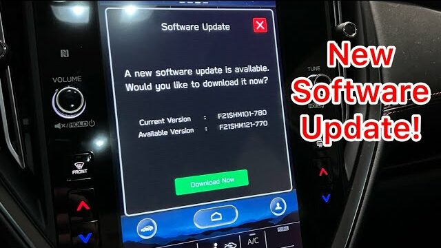 Preparing for the Update of Subaru Software